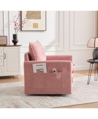 Swivel Barrel Accent Chair - Mid Century Modern