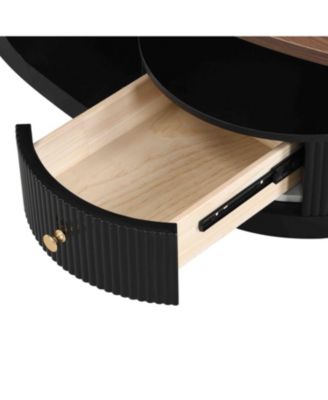 Nesting Coffee Table Set of 2 Black