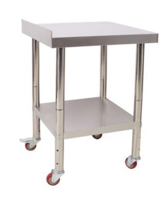 Streamdale Stainless Steel Prep Table 24x24 with Backsplash