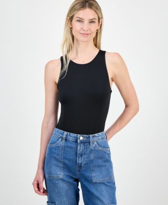 Women's Sleeveless Front-Lined High Neck Bodysuit