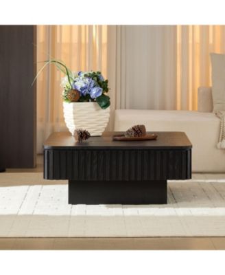 Streamdale Modern Lift Top Coffee Table with Hidden Storage - Black