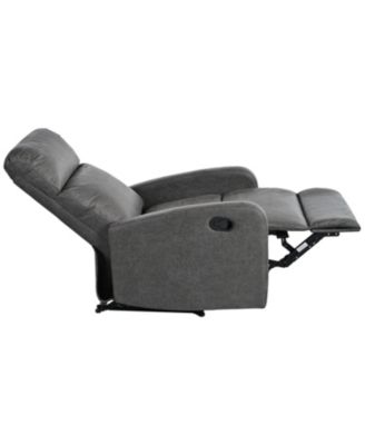 Modern Manual Recliner Chair - Slate Grey