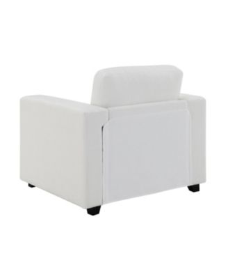 Oversized Chenille Accent Chair, Washable Cover