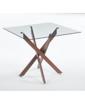 Modern Glass Top Dining Table