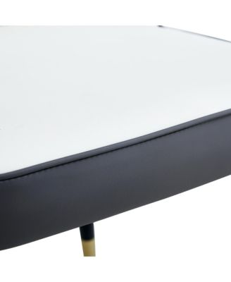 Modern Dual Tone PU Leather Dining Chairs