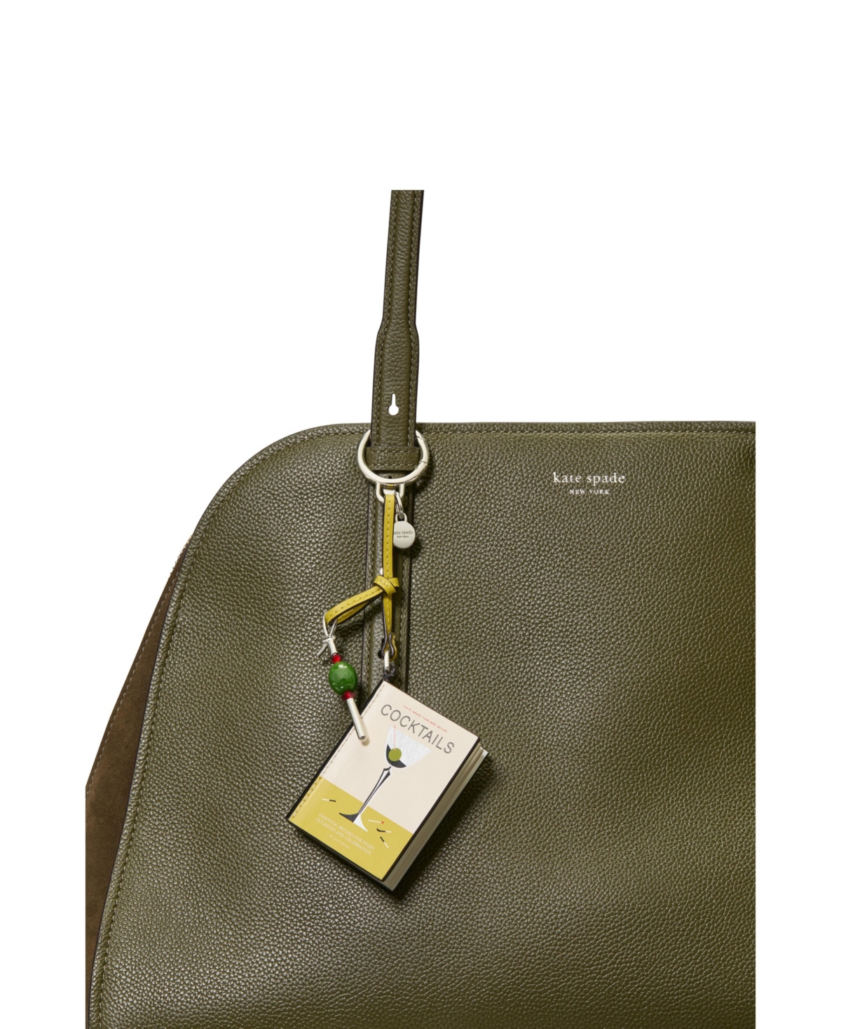 kate spade new york Charmed Leather Cocktail Book Bag Charm