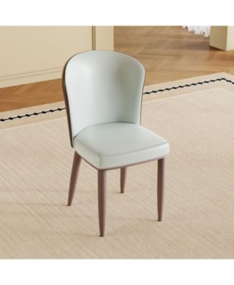 Modern Dining Chairs, Carbon Steel Legs (Set of 2)