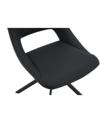 Swivel Dining Chairs Set of 2, Gold Mesh Leather, High Back