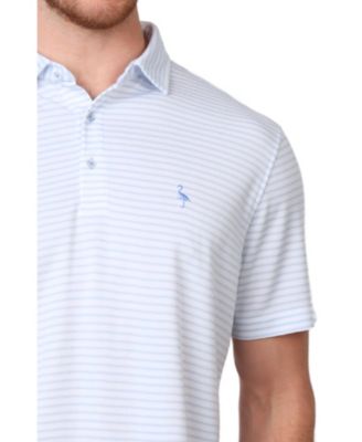 Men's Yarn Dye Stripes Modal Pique Polo