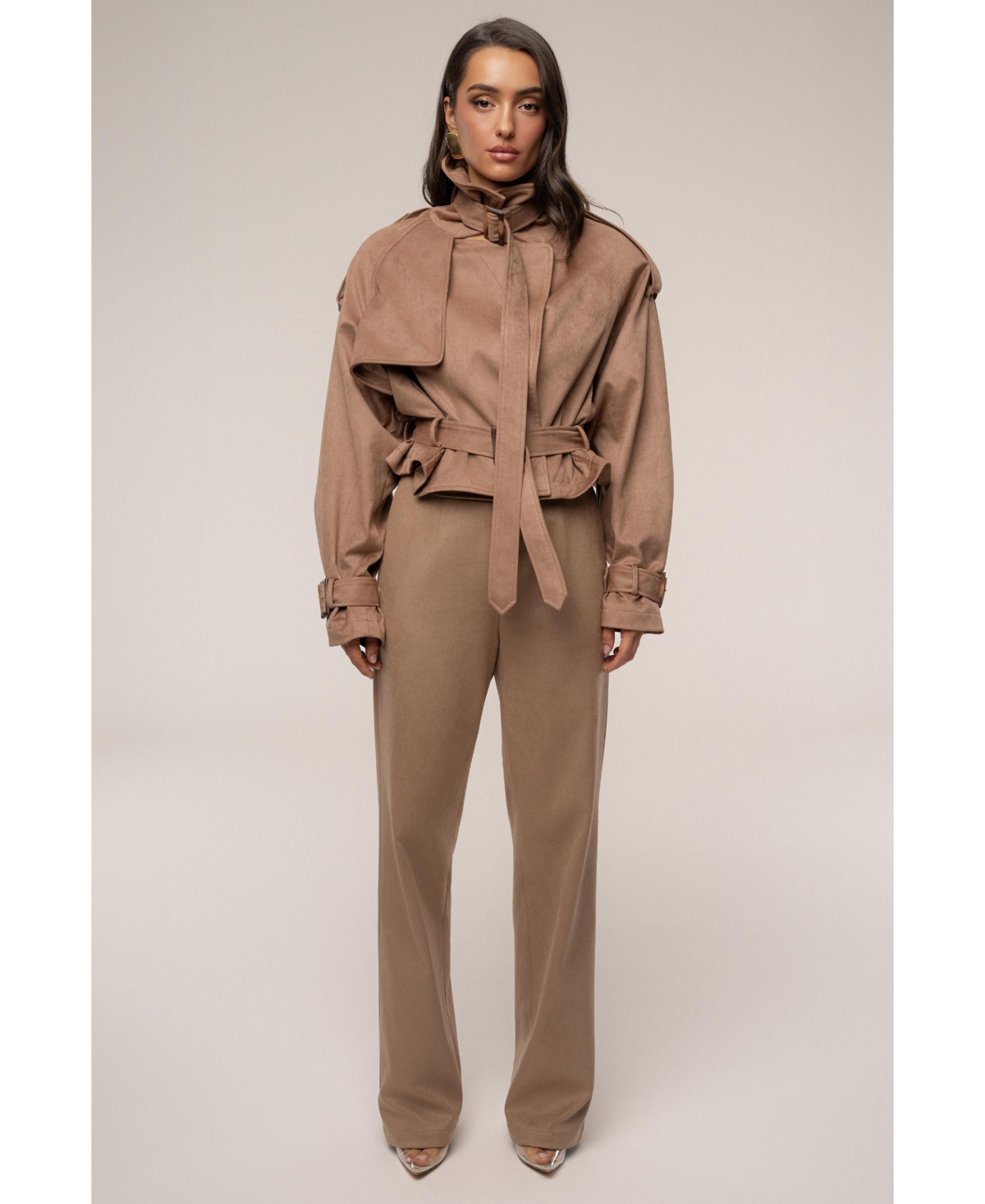 Jluxlabel Women's Heidi Belted Suede Pant