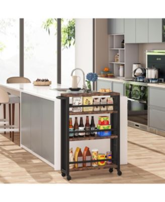 Slim Storage Cart, Narrow Rolling Carts with Wheels