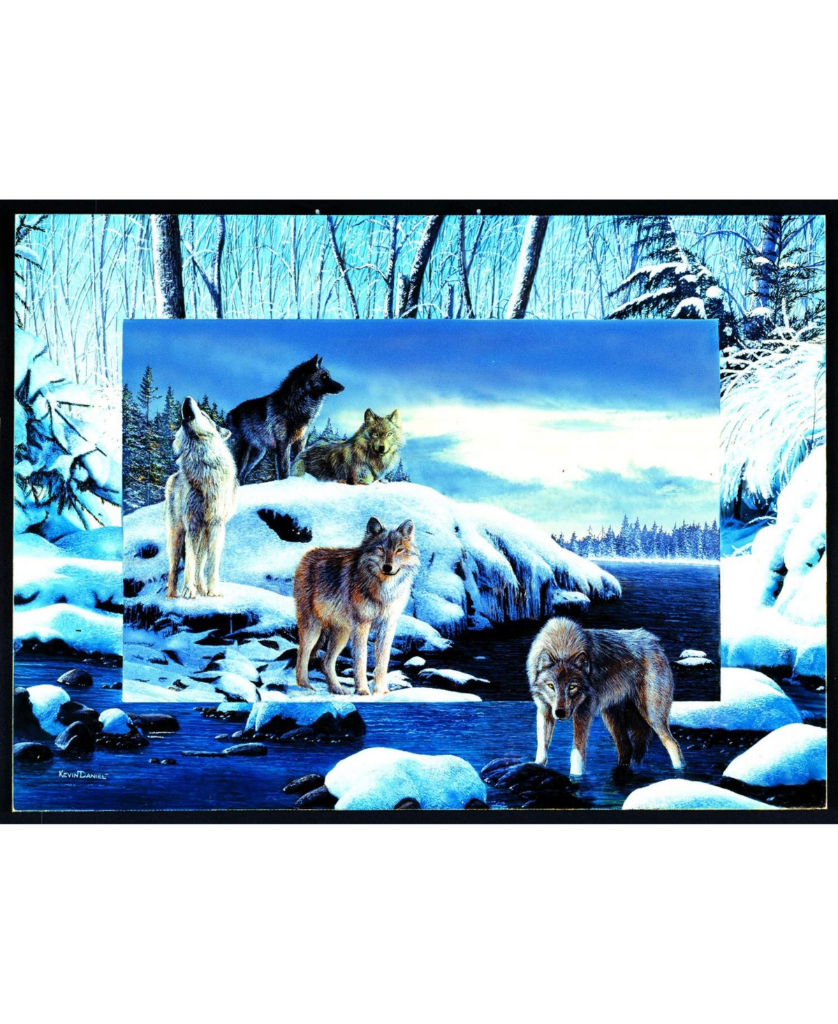 SunsOut Ice Wolves 1000 piece Jigsaw Puzzle for Adults