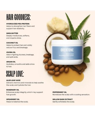 Color Depositing Hair Mask – Semi-Permanent Hair Dye + Deep Conditioner, 8oz Jar