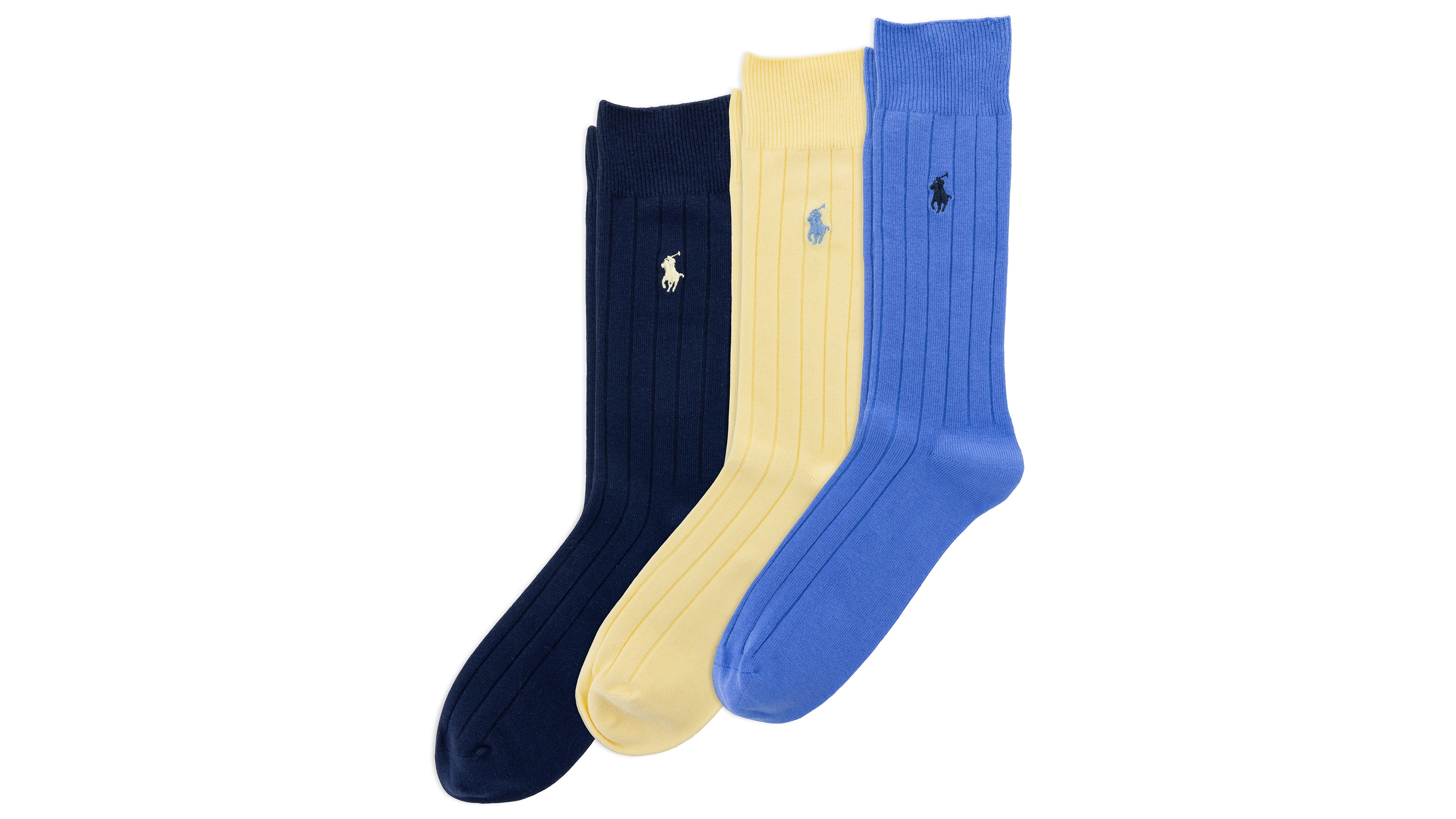 Polo Ralph Lauren 3 Pack Cotton Rib Casual Men's Socks