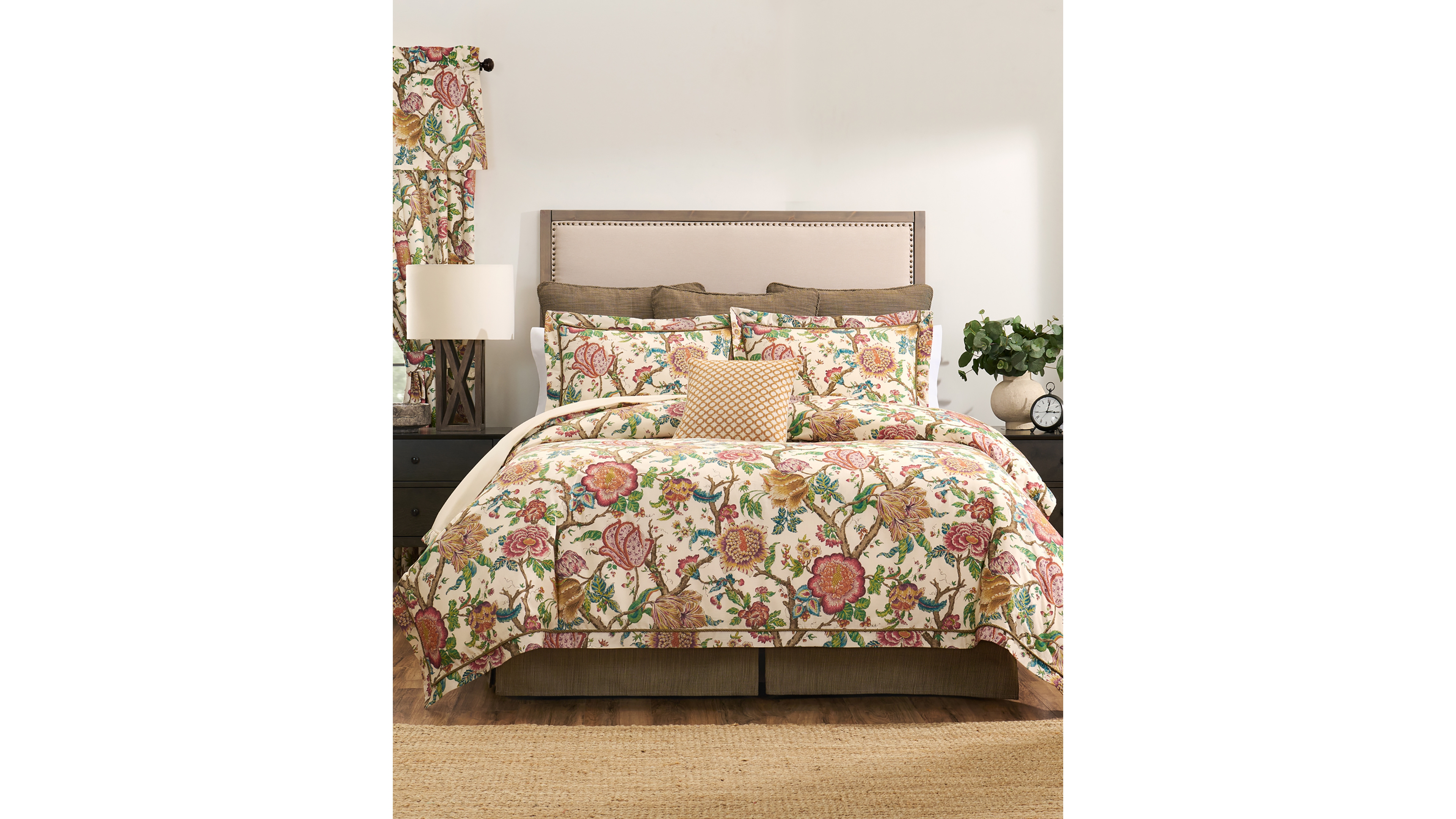 Rose Tree Bronte Floral 4-Pc. Comforter Set, Queen