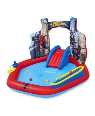 Marvel Spider-Man Inflatable Kids Outdoor Water Play Center and Water Slide