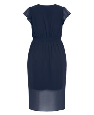 Plus Size Wrap Swing Dress