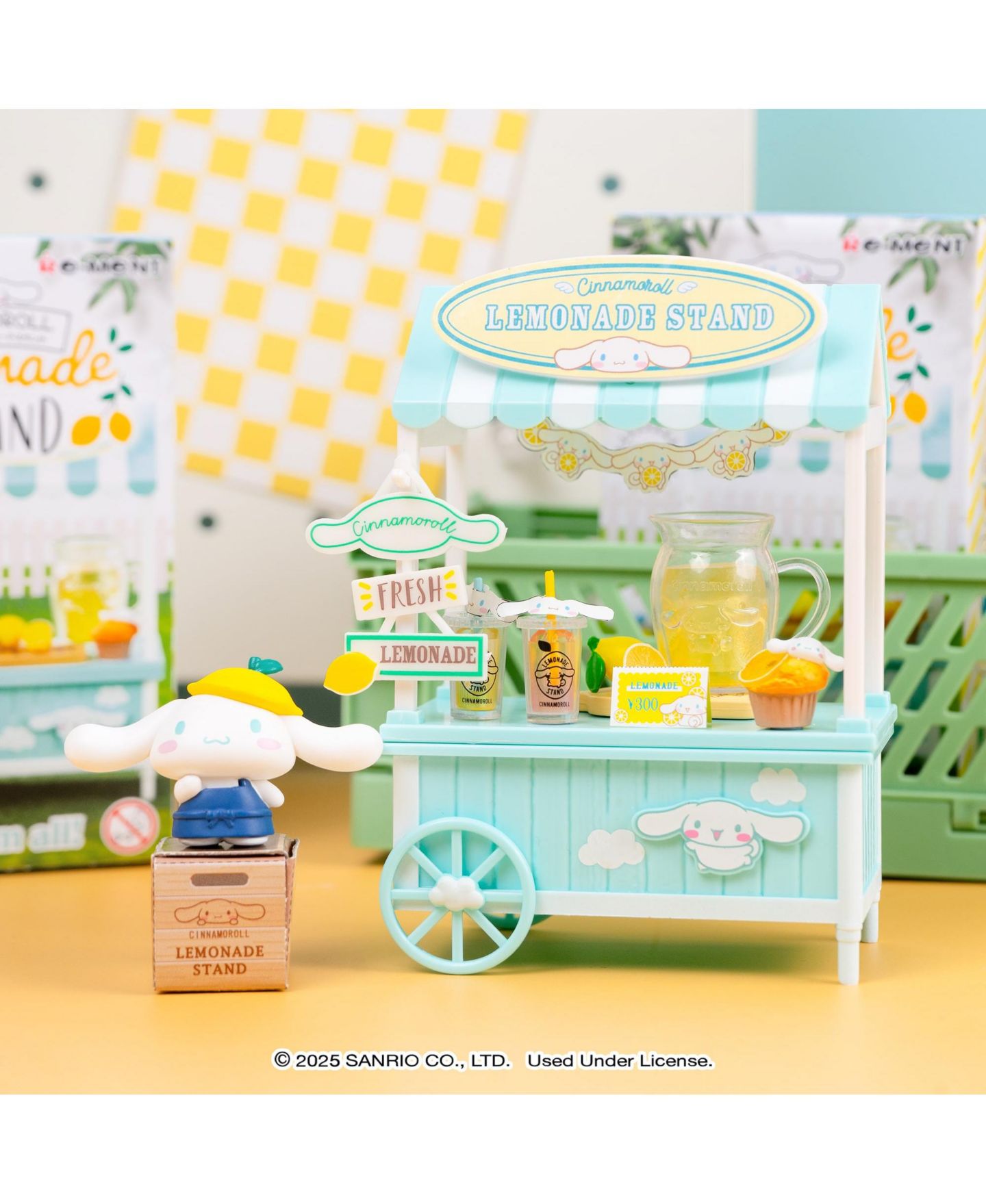 Детская фигурка Hamee Kuromi Sweet Tea Party Blind Box Mini Figurine, 14 Years & Up, цвет: Cinnamoroll's Lemonade Stand — фото 6