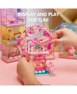 Sanrio Hello Kitty and Friends  Summer Wunderland  Water Theme Park Building Block Set Fan Gift, Party Favor, Stress Relief, Collectible Toy