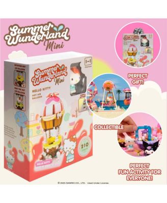 Sanrio Hello Kitty and Friends  Summer Wunderland Mini  Cute Water Theme Park Building Block Set Fan Gift, Party Favor, Collectible Toy