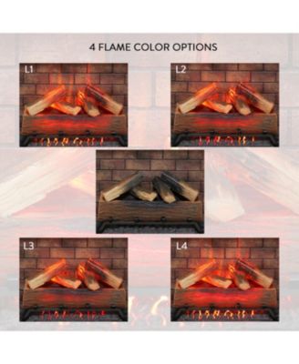 33 inch Infrared Electric Fireplace with Removable Trim kit Insert, Touch Panel Home Decor Heater, Smokeless Firebox With Fire Crackling Sound