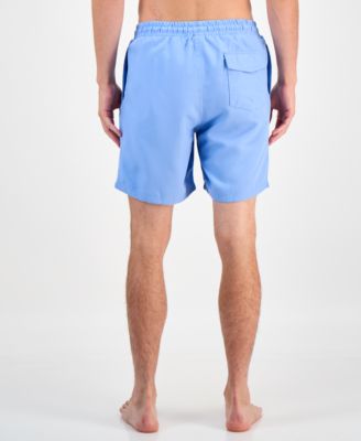 Men's Quick-Dry Performance Solid 7" Swim Trunks, Created for Macy's 