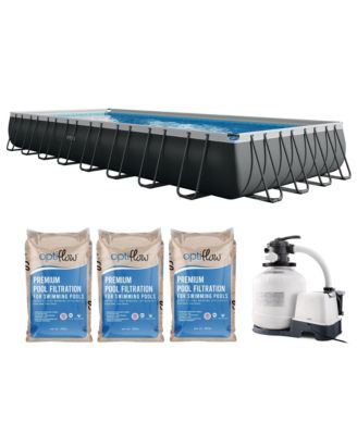 Ultra XTR 32' x 16' x 52" Above Ground Pool & OptiFlow Premium Filter Sand