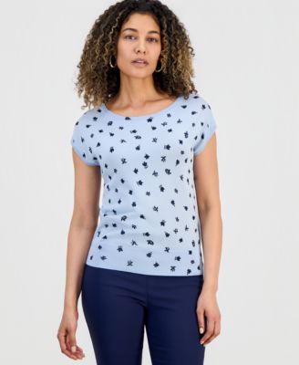 Petite Cap-Sleeve Sweater, Macy's Exclusive image