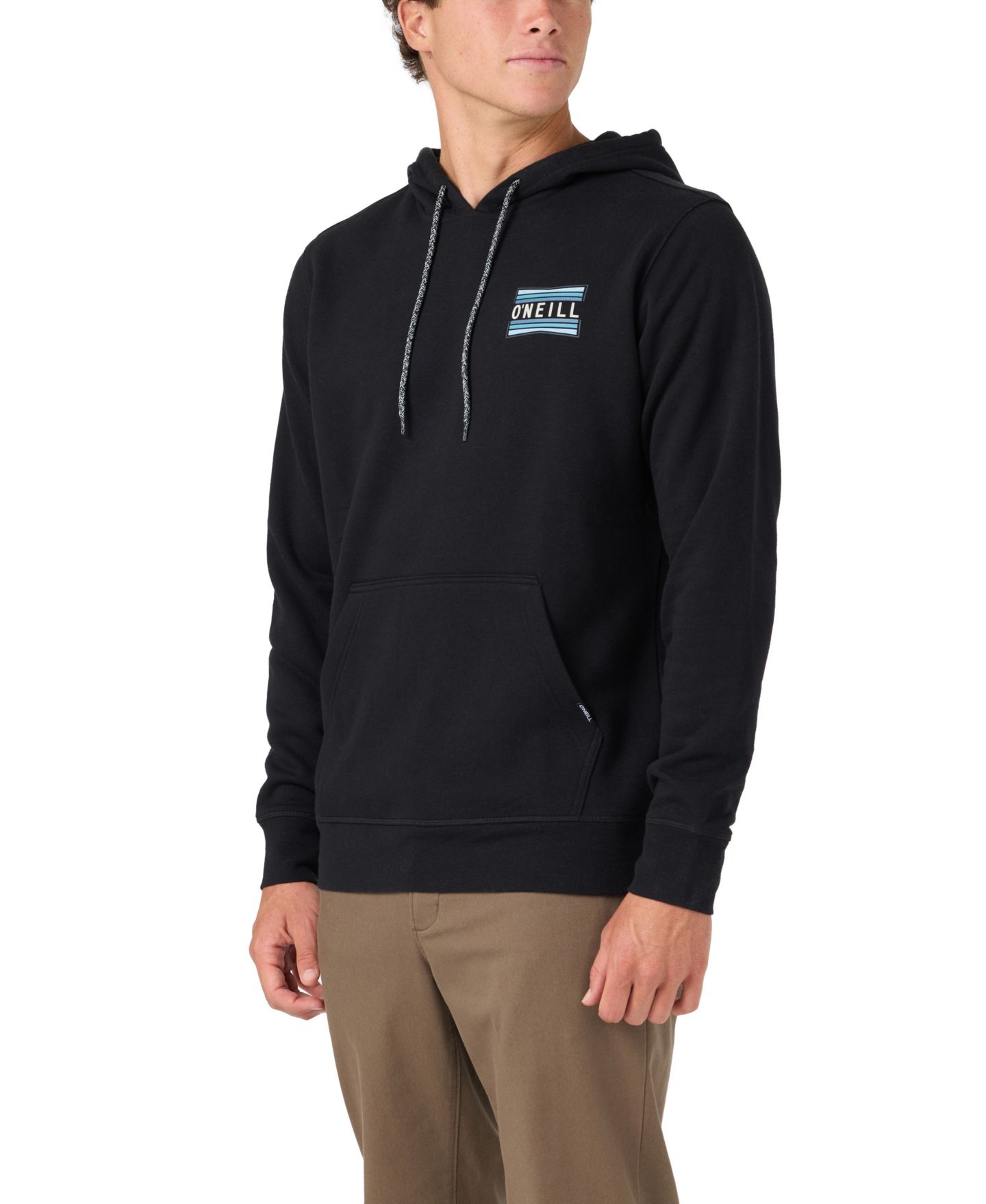 Мужское худи O'Neill Vista Printed Long-Sleeve Graphic, цвет: Чёрный — фото 2