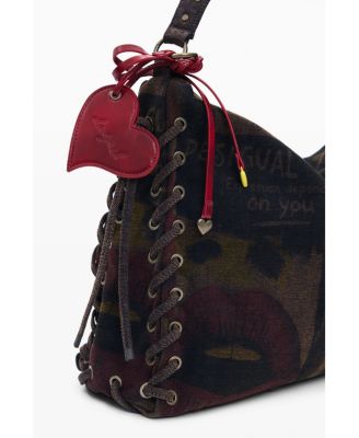 Women's Large graffiti lips bag