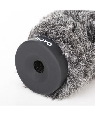 WS-G270 Furry Rigid Windscreen for Microphones 18-23mm in Diameter and up to 10.6" (27cm) Long - Dark Gray