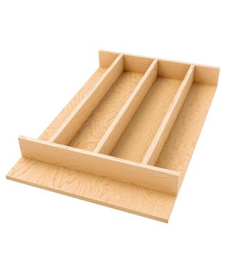 Natural Maple Right Size Utensil Drawer Insert, 13-1/4" x 19-1/2"