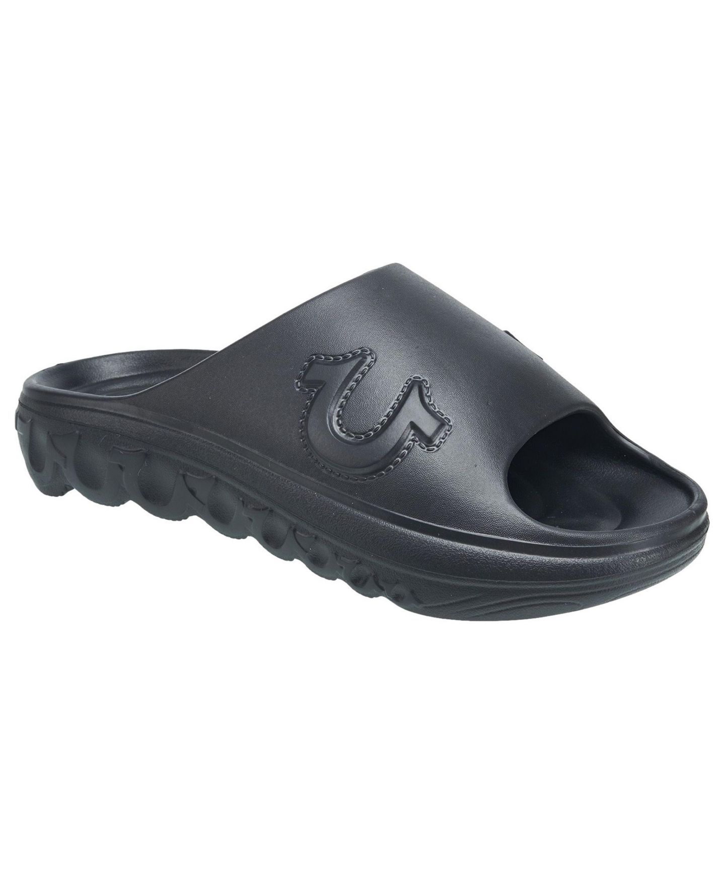 Мужские сандалии True Religion Tupac Molded Slide, цвет: Чёрный — фото 1