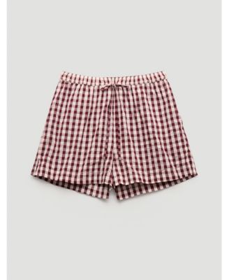 Women's Ernie Gathered Gingham Beach Short