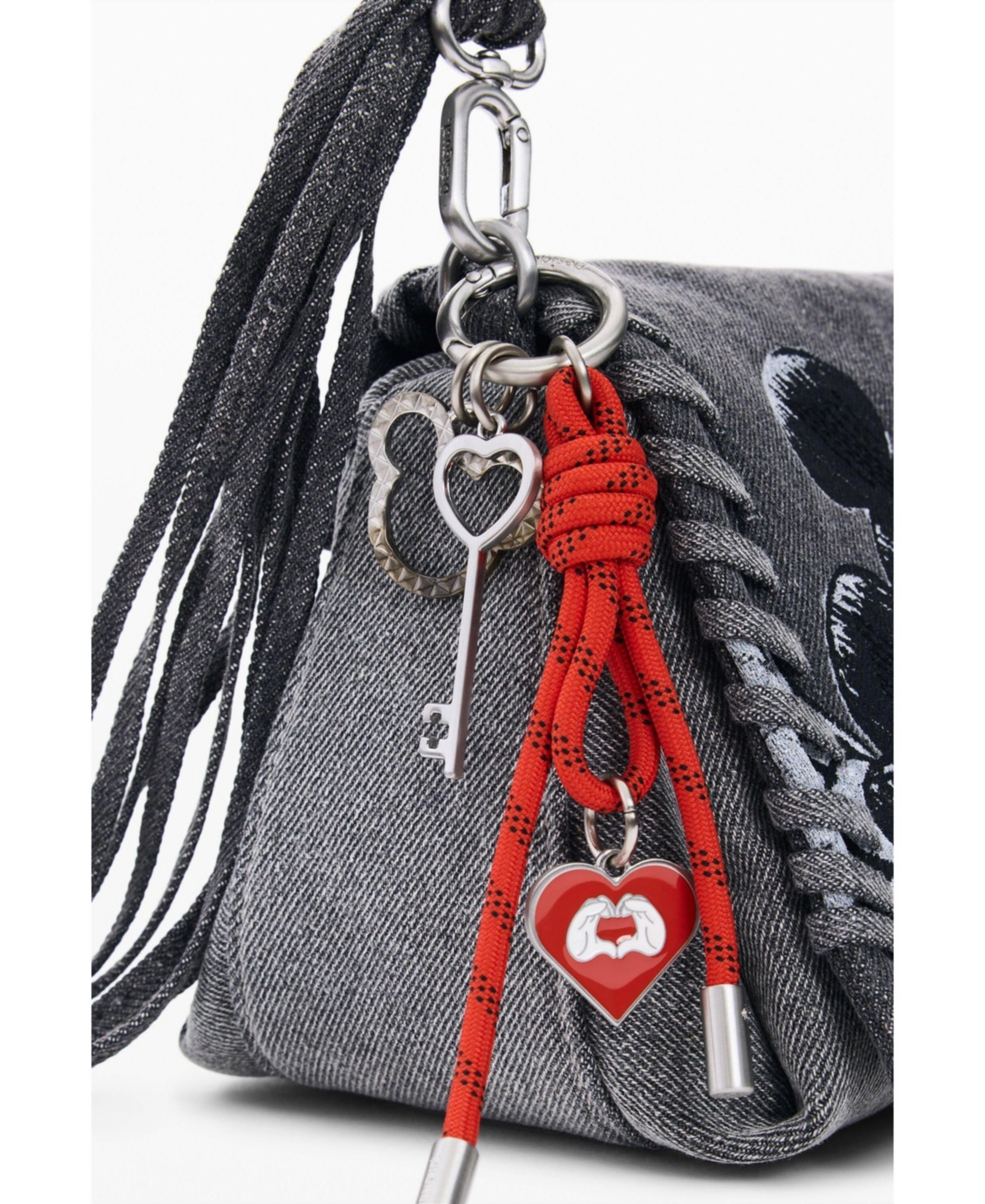 Desigual Women's Medium denim bag Mickey Mouse