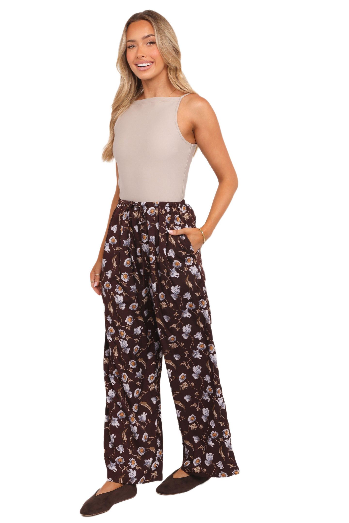 Женские брюки Petal and Pup Calantha Wide Leg - Fall Floral, цвет: Fallfloral — фото 3