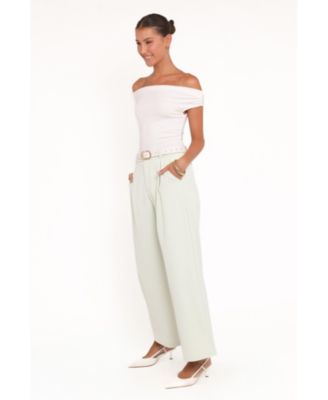 Women's Lia Wide Leg Pant - Sage Green