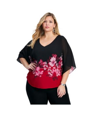 Women's Love Story Overlay Blouse