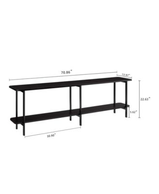 Celine 71" Wood 2-Shelf Console Table