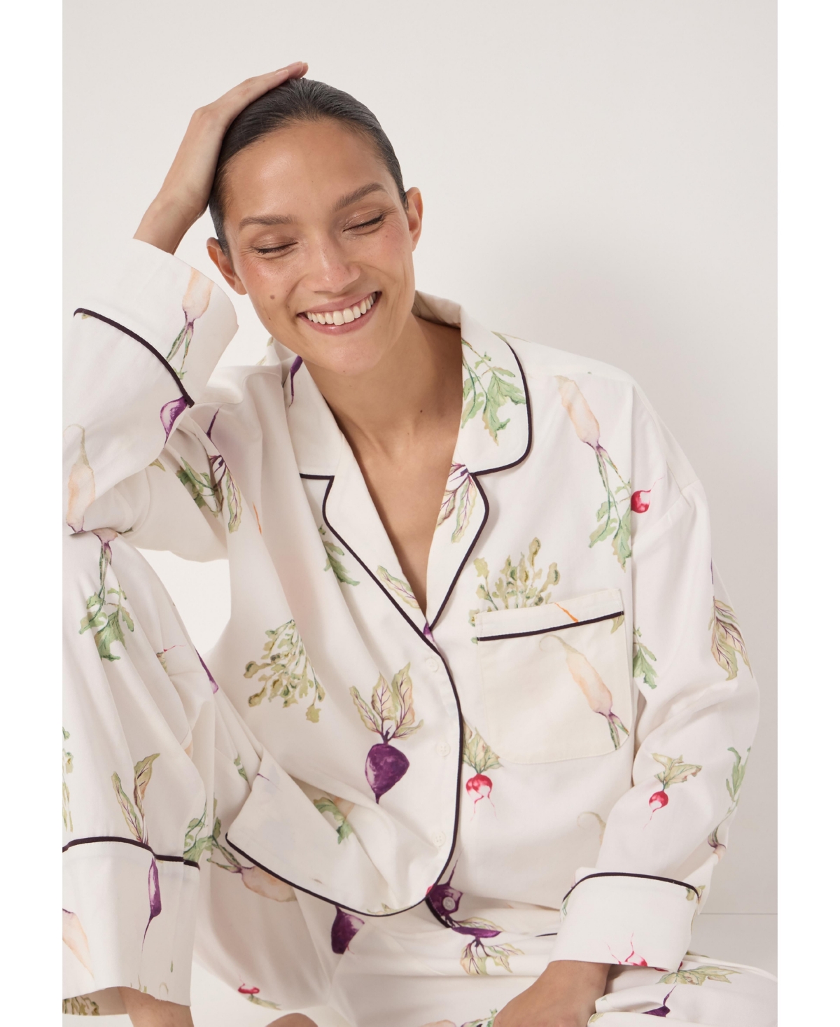 Hush Women's Long Sleeve Brushed Cotton Pyjamas