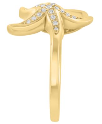 Multi-Gemstone and Diamond (1/10 ct. t.w.) Ring in 14k Yellow Gold