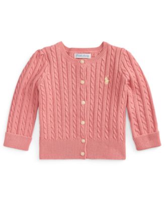 Baby Girls' Crewneck Cardigan