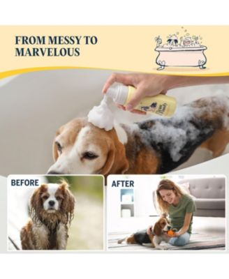 Clean & Floofy Waterless Dry Dog Shampoo with Glove, No Rinse Spray Foam for Dogs & Puppies, Anti-Itch, Odor Control