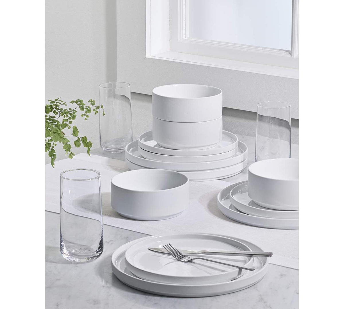 The Cellar Morgan Stackable 12-Pc. Dinnerware Set, Service For 4