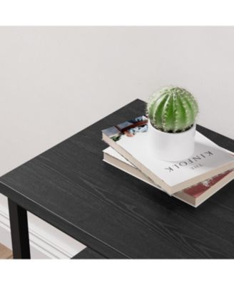 3-Drawer Solid Steel Frame for TVs up to 55" Modern TV Cabinet Lowboard with Open Shelves