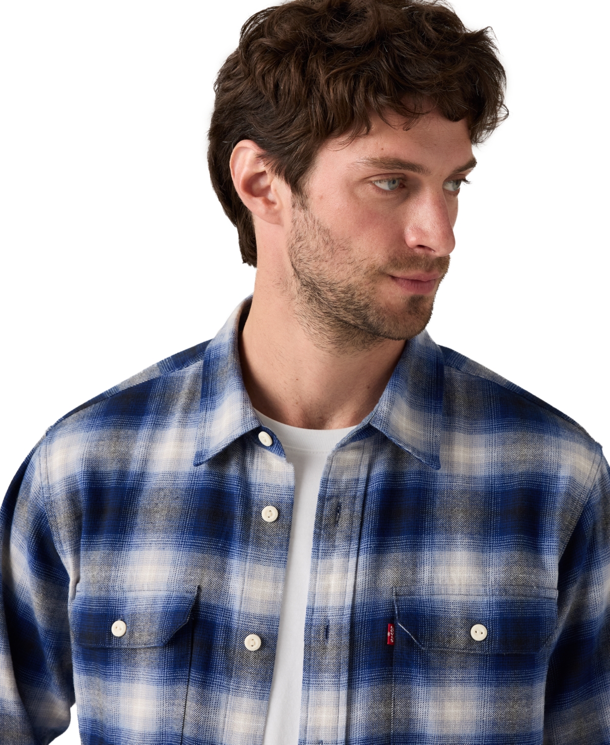 Levi's Men's Relaxed Fit Long Sleeve Button Front Worker Shirt