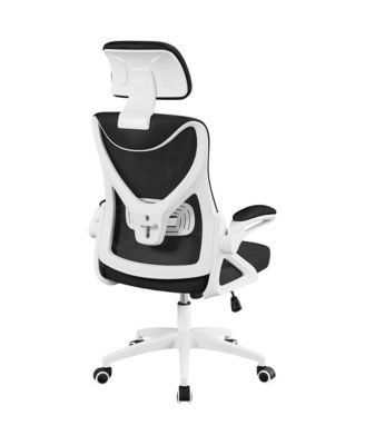 High Back Office Chair with 90° Flip-up Armrest