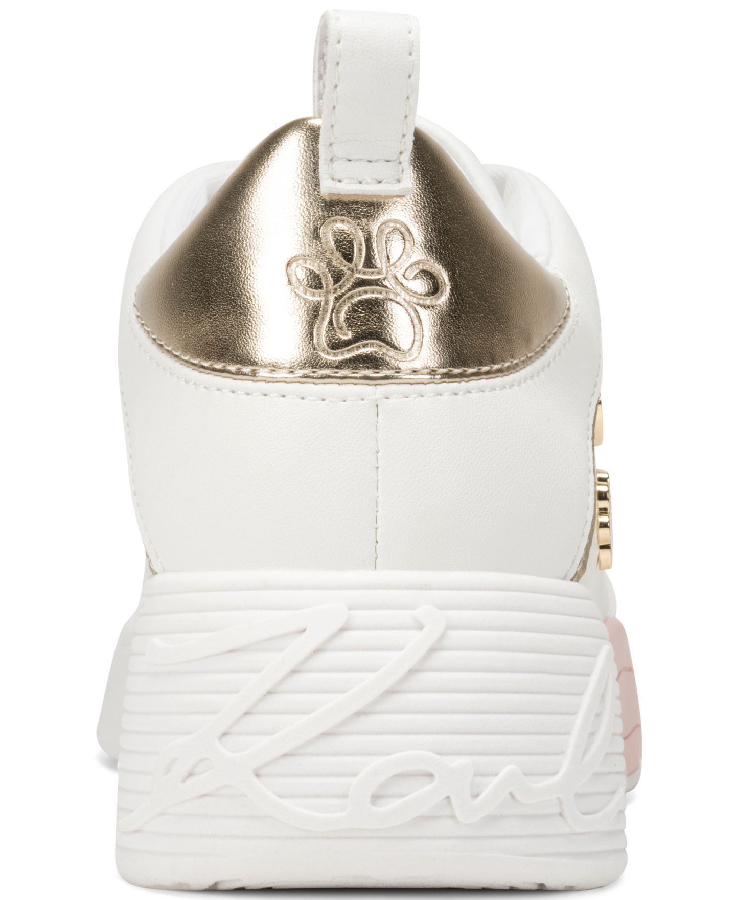 Женские кроссовки KARL LAGERFELD PARIS Mineola Lace-Up, цвет: Яркий белый — фото 3