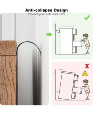 6-Drawer Mid Century Modern Burlap Wood Dresser Bedroom Storage Cabinet, Wide Chest with Wood Legs for Living Room, TV Stand, Nursery