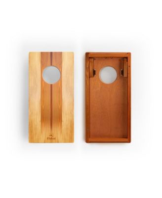 1ft x 2ft Woody Compact Travel Cornhole Board Set